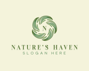 Nature Leaves Botanical logo design