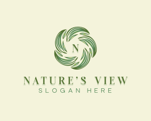 Nature Leaves Botanical logo design