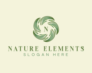 Nature Leaves Botanical logo design