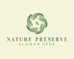 Nature Leaves Botanical logo design