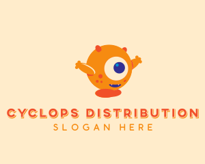 Cute Monster Cyclops  logo design