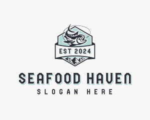 Tuna Seafood Fishing logo design