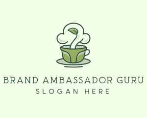 Green Organic Coffee Tea logo design