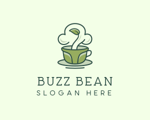 Green Organic Coffee Tea logo design