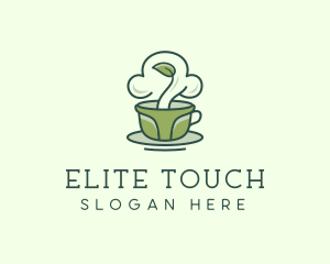 Green Organic Coffee Tea logo design