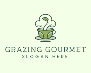 Green Organic Coffee Tea logo design