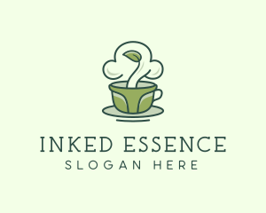 Green Organic Coffee Tea logo design