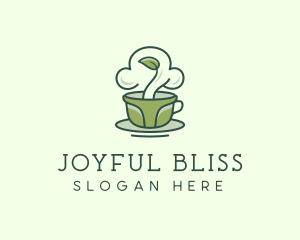 Green Organic Coffee Tea logo design