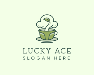 Green Organic Coffee Tea logo design