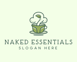 Green Organic Coffee Tea logo design