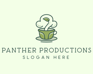 Green Organic Coffee Tea logo design