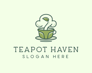 Green Organic Coffee Tea logo design