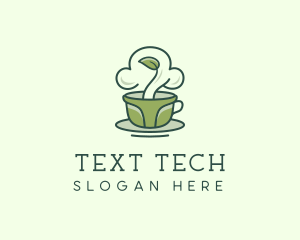 Green Organic Coffee Tea logo design