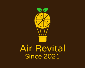 Lemon Hot Air Balloon logo design