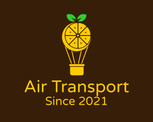 Lemon Hot Air Balloon logo design