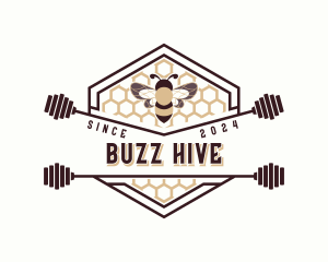 Bee Honeycomb Hexagon logo