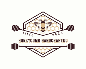 Bee Honeycomb Hexagon logo