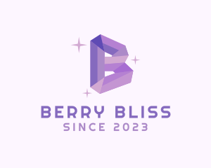 Shiny Gem Letter B logo design