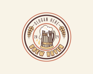 Pint Beer Pub logo design