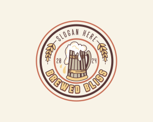 Pint Beer Pub logo design