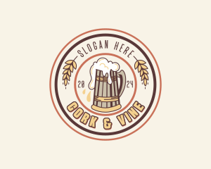 Pint Beer Pub logo design