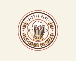 Pint Beer Pub logo design