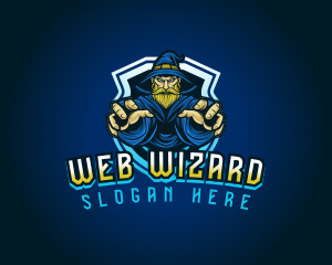 Warlock Wizard Gamer logo design