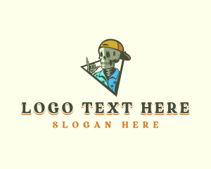 Tourist Skeleton Travel logo