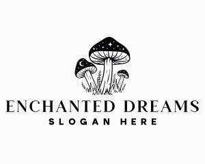 Magical Mushroom Stars logo design