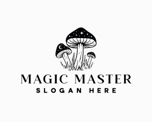 Magical Mushroom Stars logo design