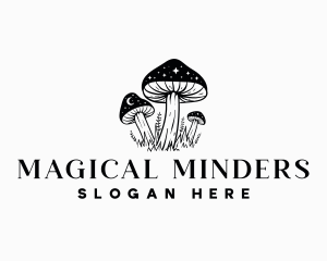 Magical Mushroom Stars logo design