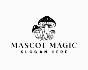 Magical Mushroom Stars logo design