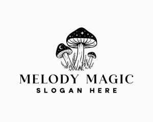 Magical Mushroom Stars logo design