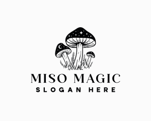 Magical Mushroom Stars logo design
