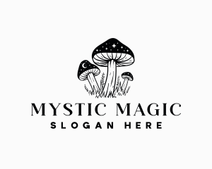 Magical Mushroom Stars logo design