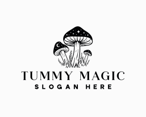 Magical Mushroom Stars logo design