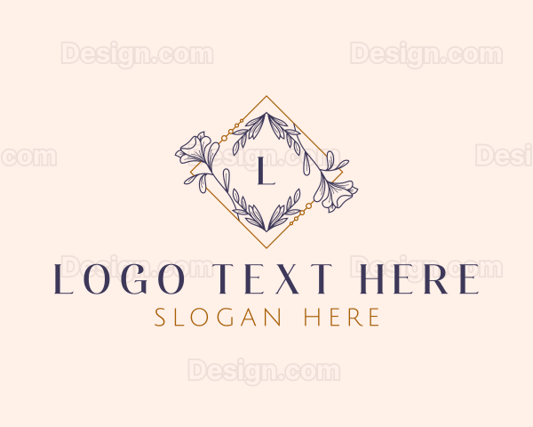 Floral Stylist Beauty Logo