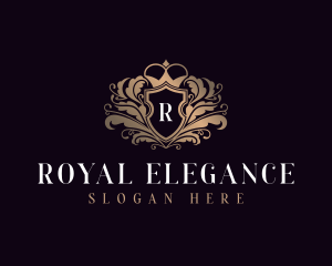 Royal Wreath Shield logo design