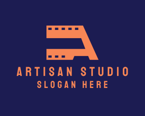 Letter A Film  logo design