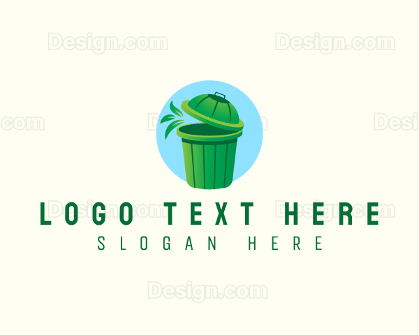 Trash Garbage Bin Logo