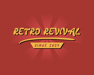 Retro Hipster Business logo design