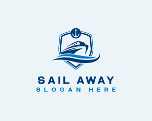 Travel Cruise Boat logo design