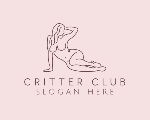 Nude Female Model  logo design