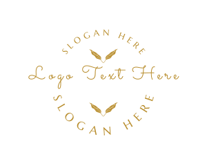 Cursive Elegant Floral Logo