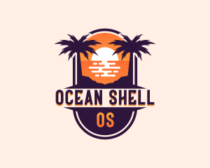 Ocean Beach Getaway logo design