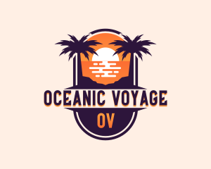 Ocean Beach Getaway logo design