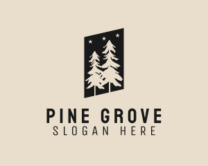 Pine Tree Forest logo design