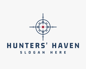 Hunter Target Crosshair logo design