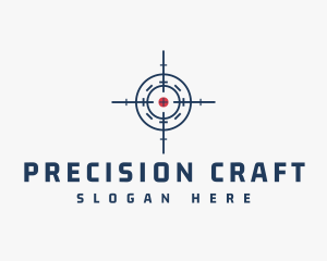 Hunter Target Crosshair logo design