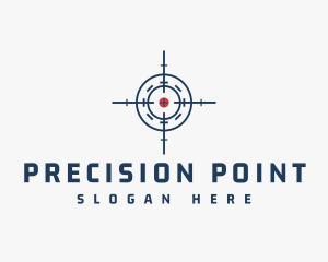 Hunter Target Crosshair logo design